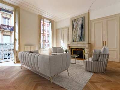 Appartement 2 pices avec balcon - 1 chambre A VENDRE - LYON 2EME ARRONDISSEMENT - 65 m2 - 440000 €