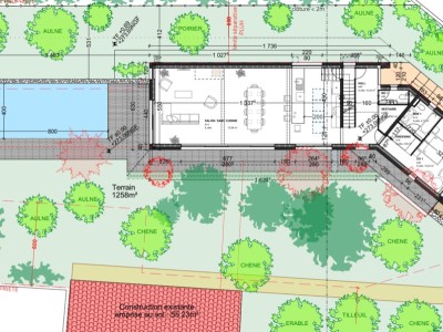 TERRAIN A VENDRE - ST CYR AU MONT D OR - 1258 m2 - 649900€