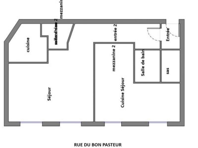 T2 BIS A VENDRE - LYON 1ER ARRONDISSEMENT HAUTS DES PENTES - 61.77 m2 - 260000€