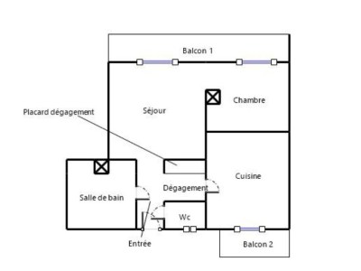 APPARTEMENT T2 A VENDRE - LYON 2EME ARRONDISSEMENT - 39 m2 - 315000€