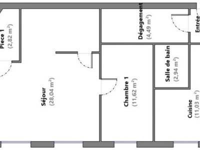 APPARTEMENT T3 A VENDRE - LYON 1ER ARRONDISSEMENT - 62 m2 - 260�000�&euro;