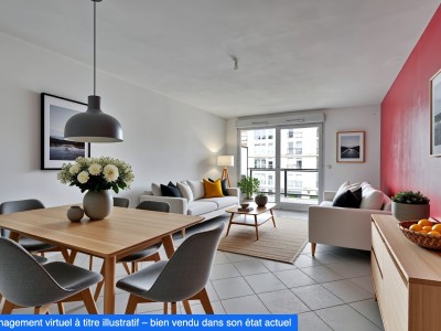 Appartement 3 pi�ces avec terrasse - 2 chambres A VENDRE - LYON 7EME ARRONDISSEMENT - 73 m2 - 325�000�&euro;