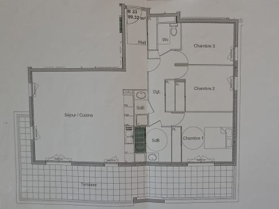 APPARTEMENT T4 A VENDRE - CALUIRE ET CUIRE - 100 m2 - 425 000 &euro;