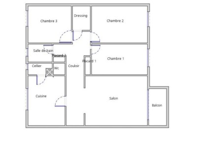 APPARTEMENT T4 A VENDRE - PIERRE BENITE - 83.65 m2 - 165000€