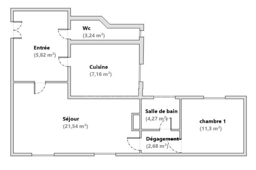 APPARTEMENT T2 A VENDRE - LYON 1ER ARRONDISSEMENT - 56 m2 - 285�000�&euro;