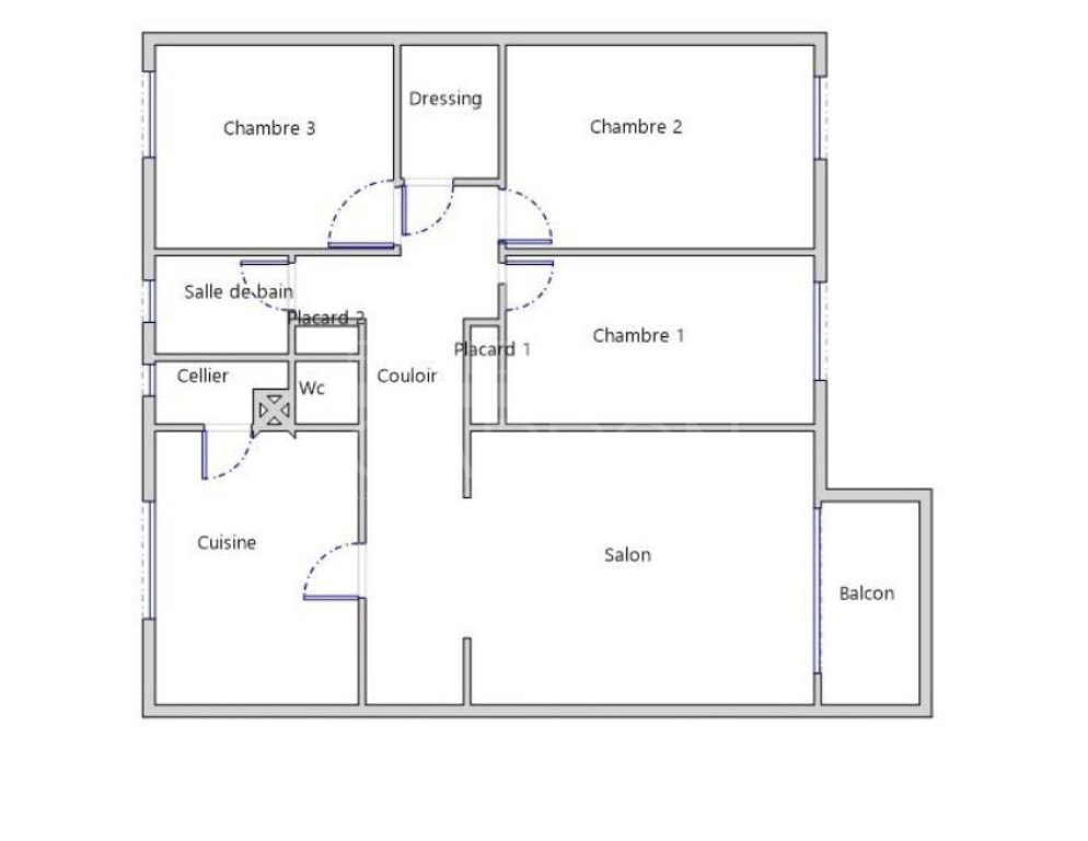 APPARTEMENT T4 A VENDRE - PIERRE BENITE - 83.65 m2 - 165000€