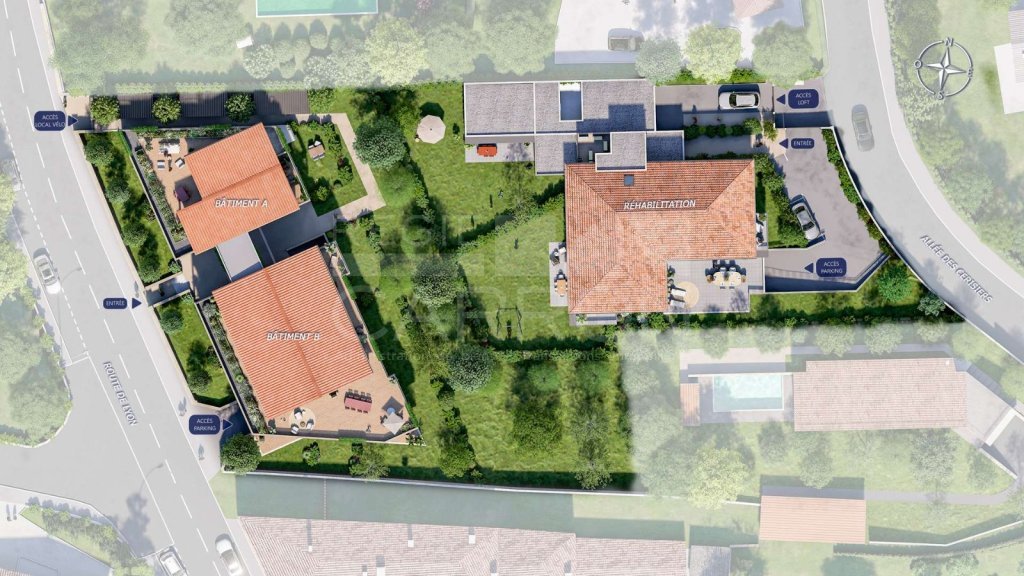 Appartement 4 pièces avec jardin - 3 chambres A VENDRE - ST CYR AU MONT D OR - 86 m2 - 509 500 €